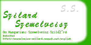 szilard szemelveisz business card